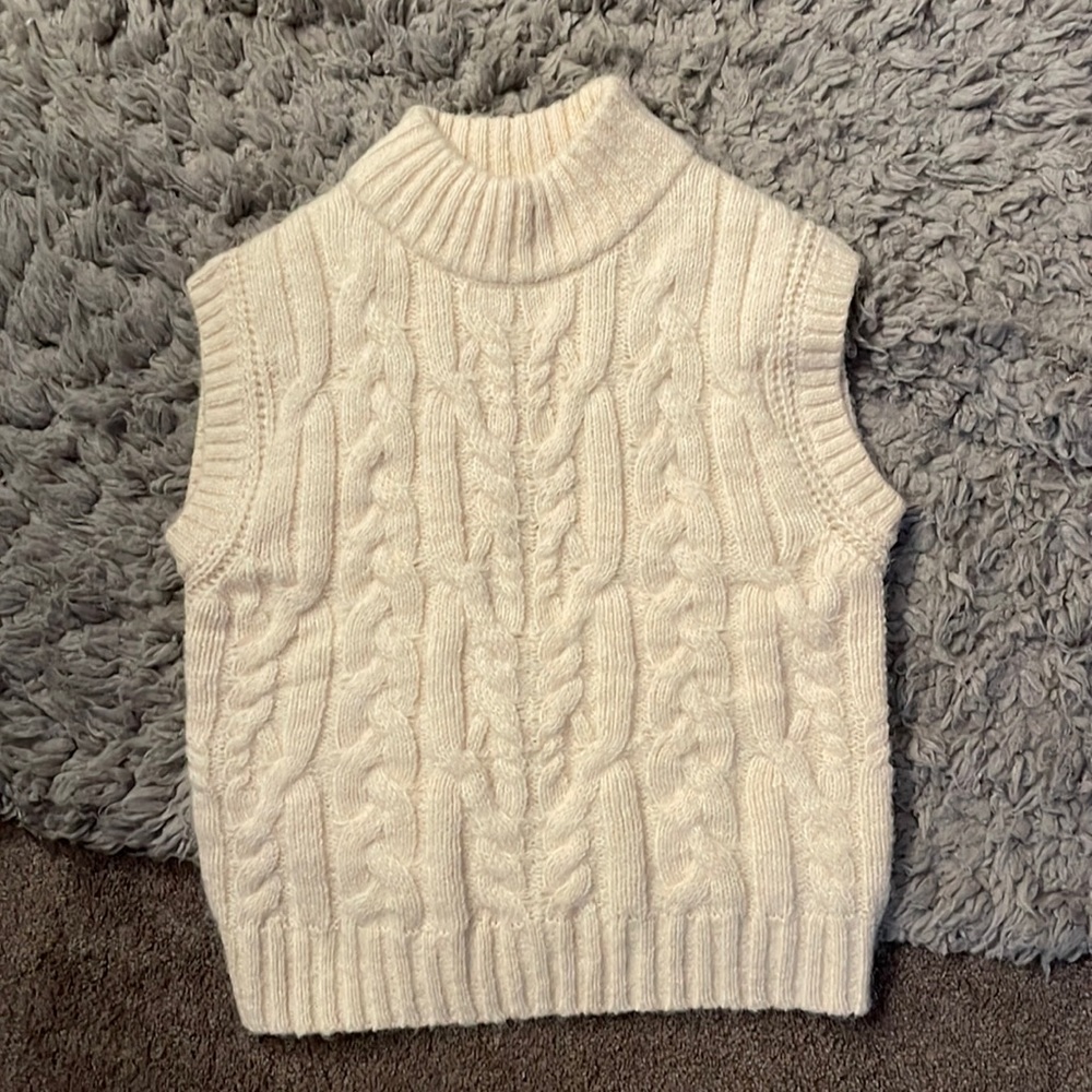 Cream Target sweater vest